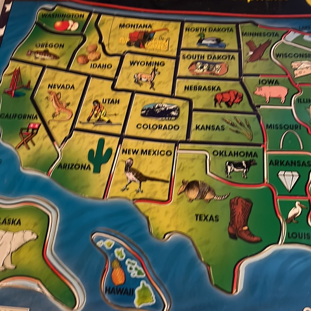 Melissa & Doug USA map sound puzzle - Picture 5 of 10